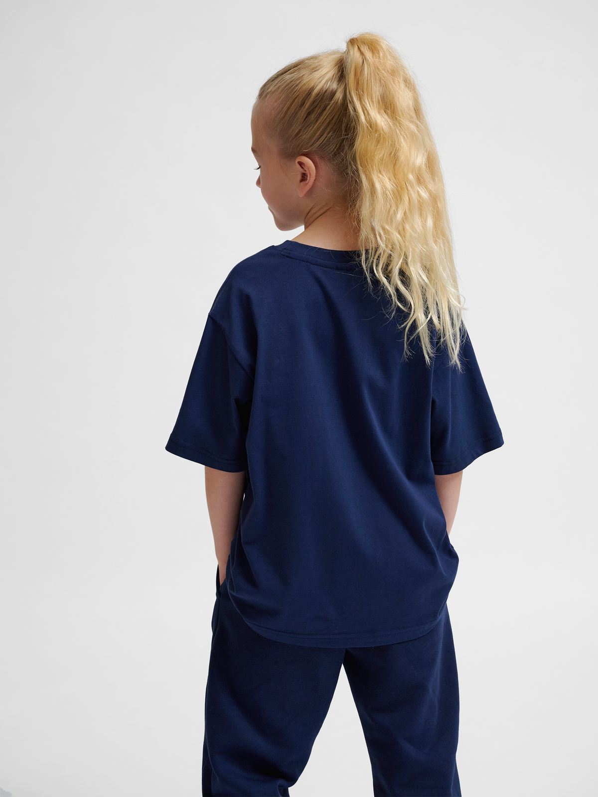 hummel Jr Loose T-shirt S/S Bee Dress Blues