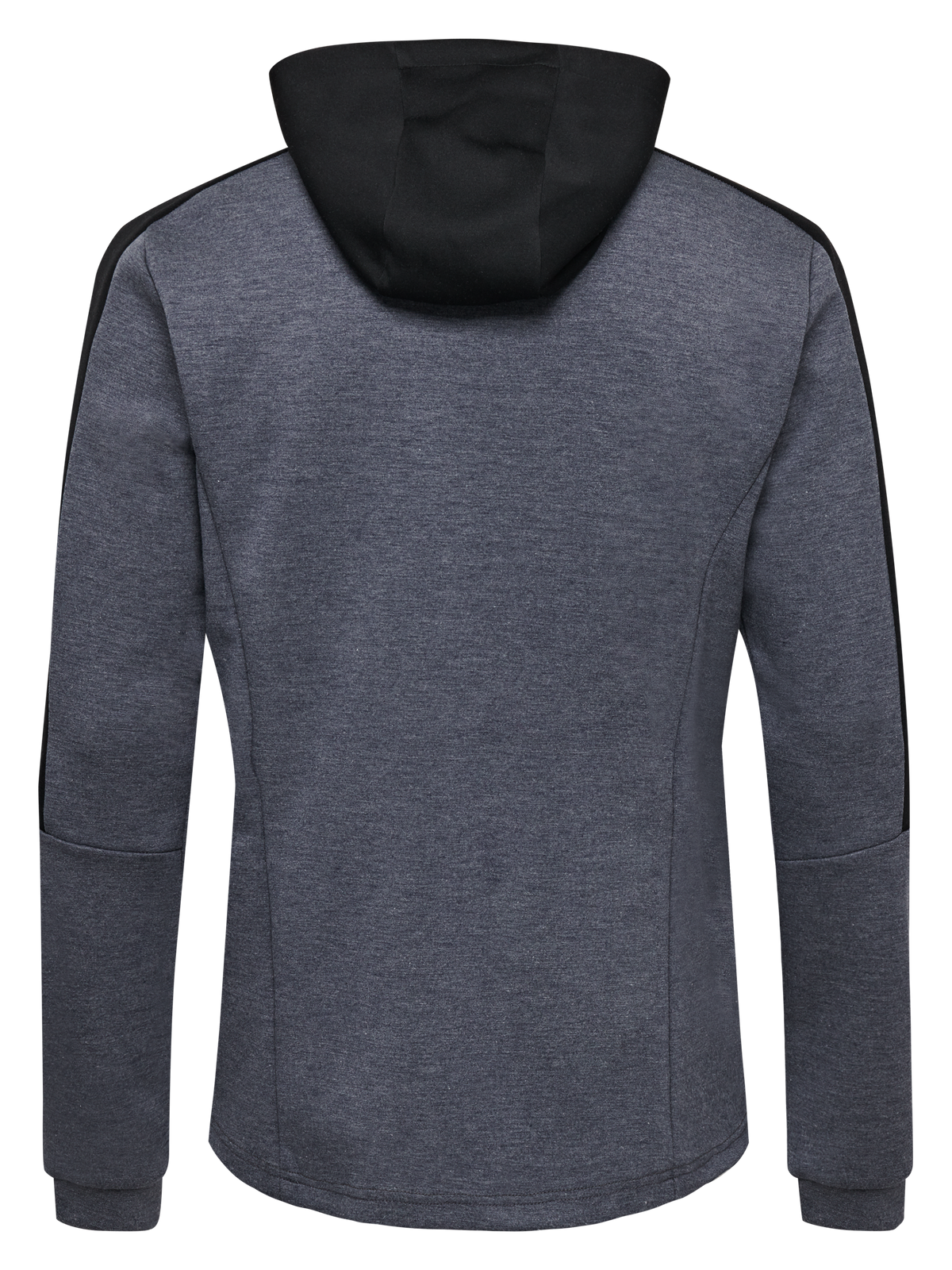 hummel Tropper Zip Hoodie Black Iris Melange