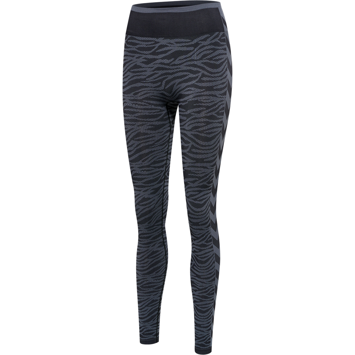 hummel Mt Saga Seamless MW Tights Black/Asphalt Melange