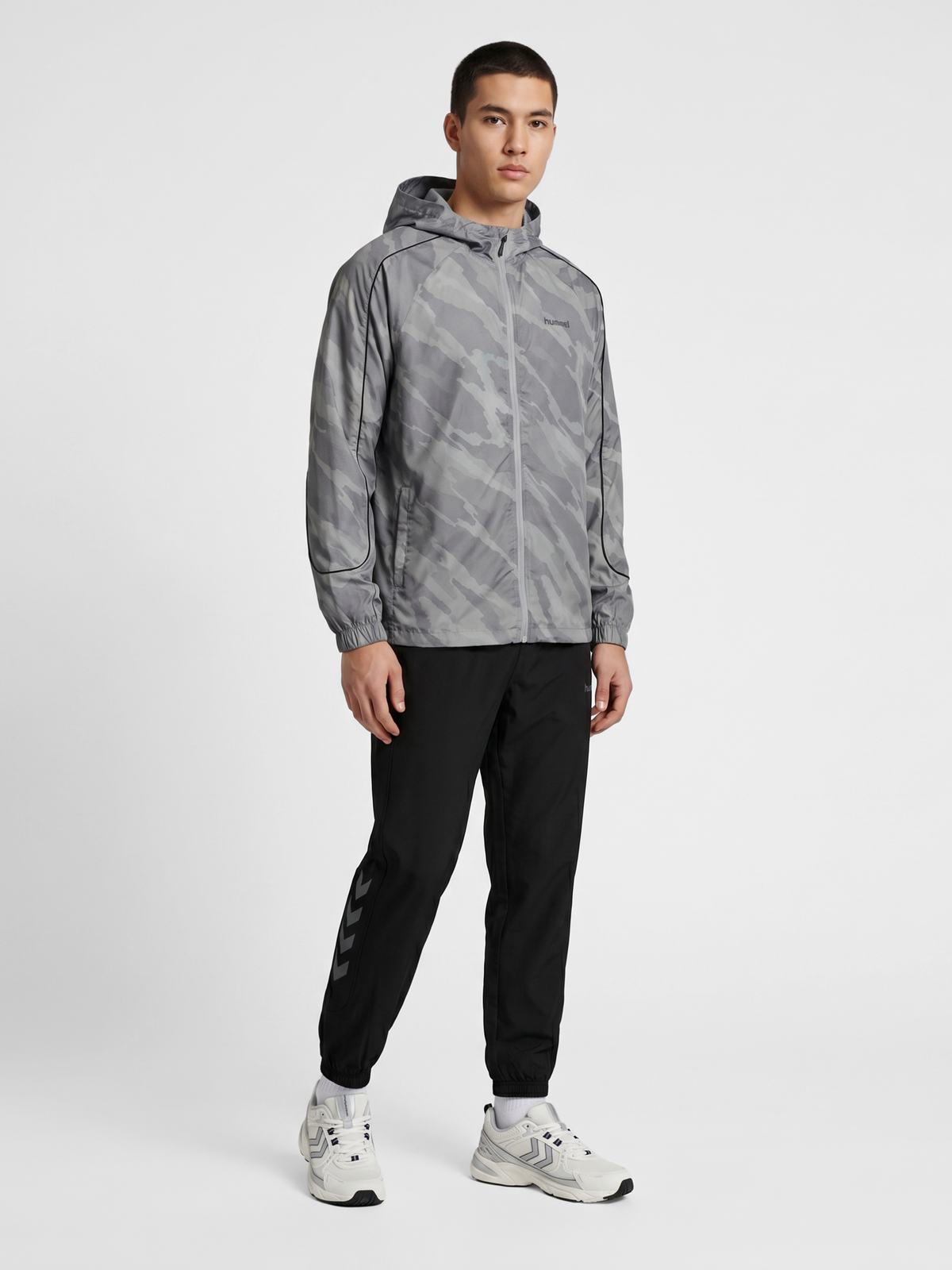 hummel Aop Hybrid Track Jacket Sharkskin