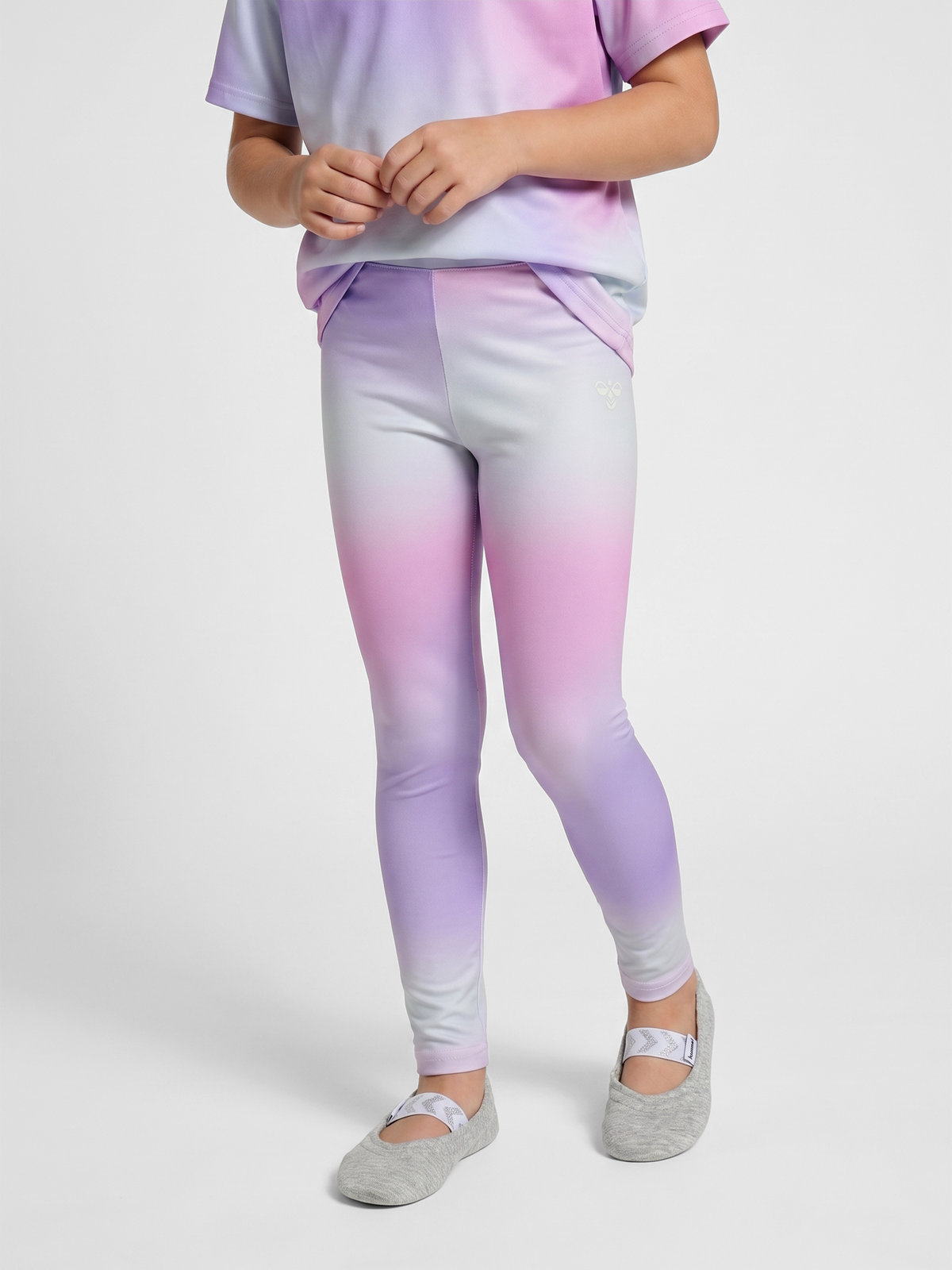 hummel Jr Gradient Gym Tights Pastel Lavender