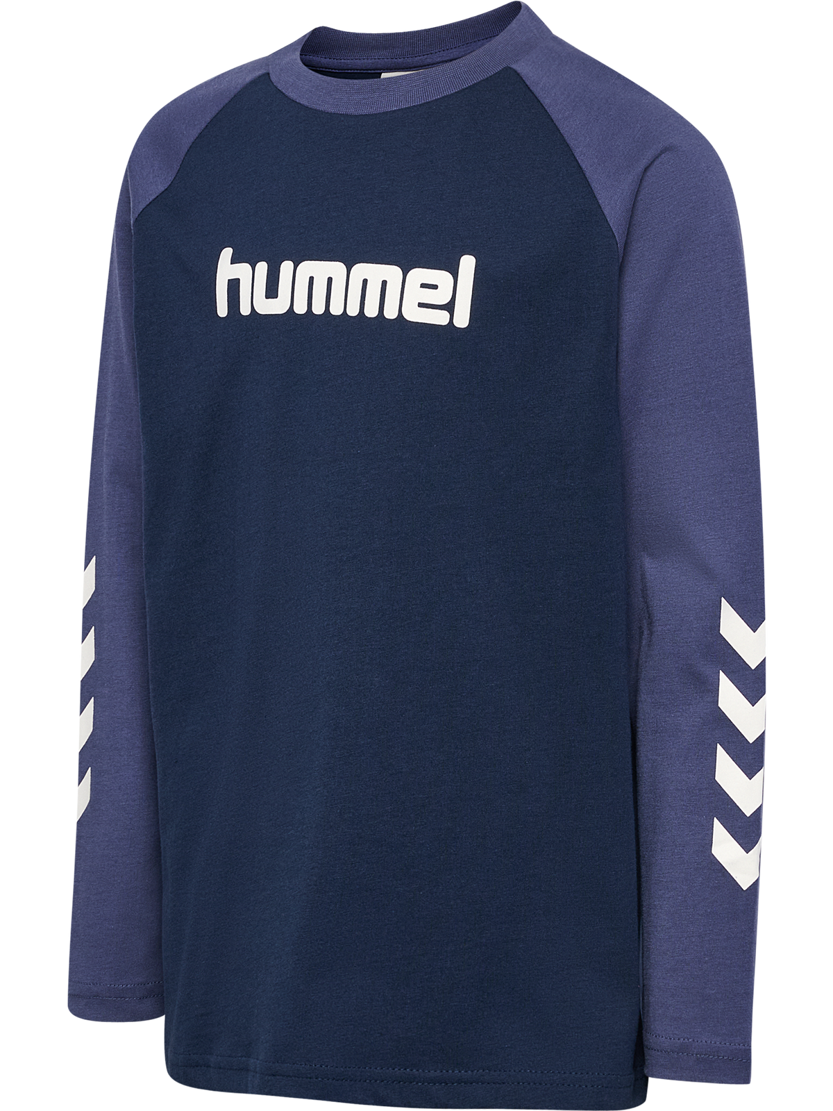 hummel Jr Logo T-shirt L/S Dress Blues/Blue Indigo