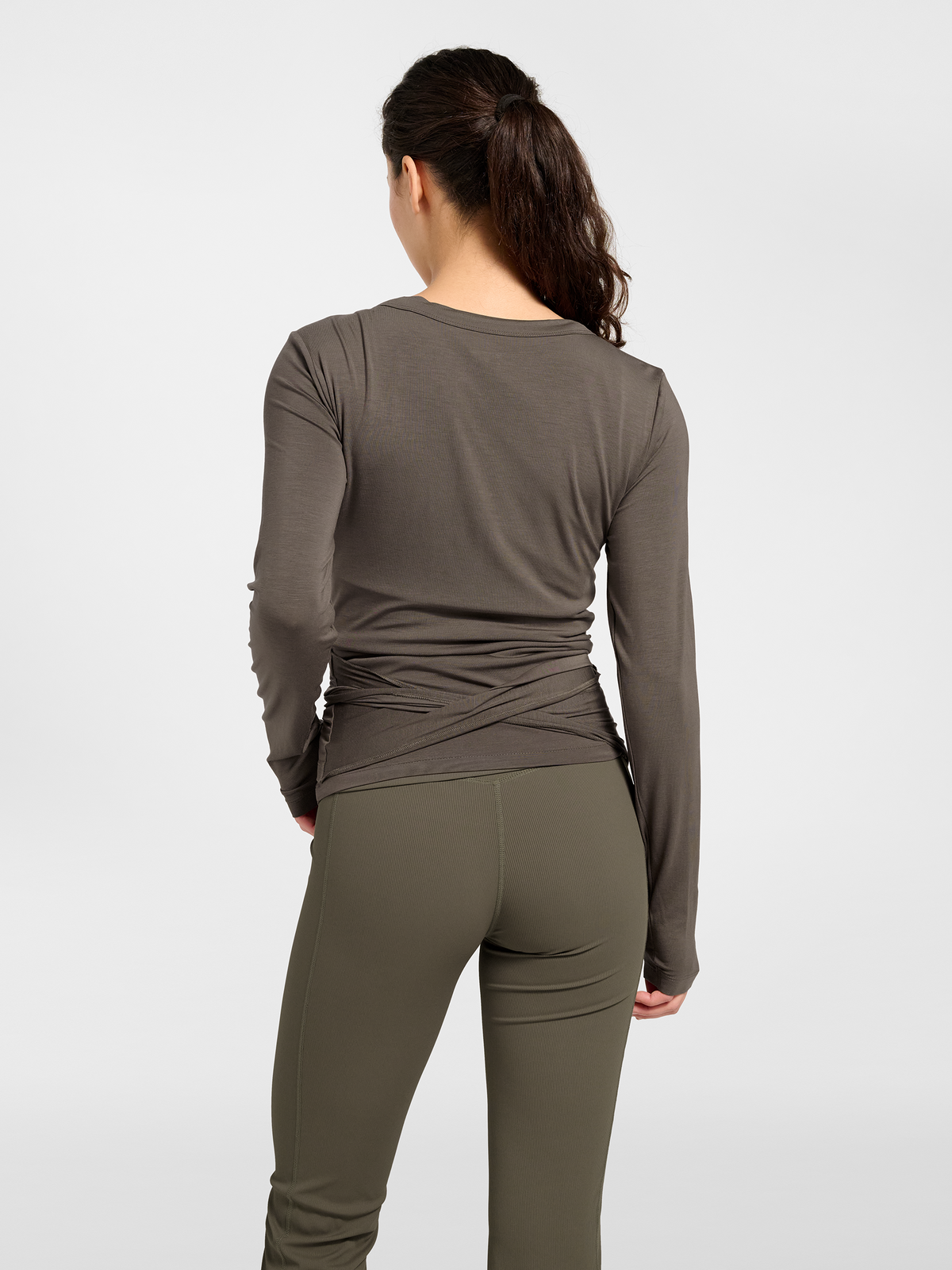 hummel Prima Wrap Blouse Major Brown