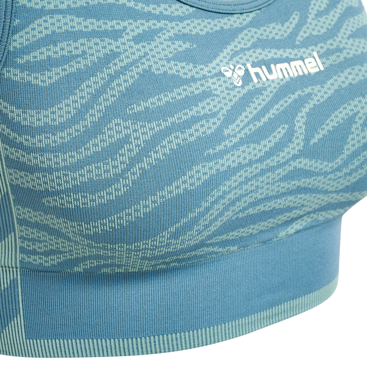 hummel Mt Saga Seamless Sports Top North Atlantic/Blue Surf Melange
