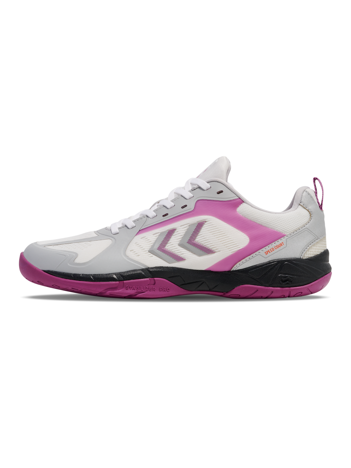hummel Speed Court Bright White/Cattleya Orchid