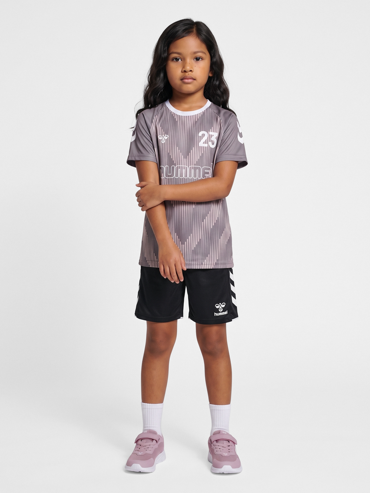 hummel Jr Reg Soccer 12 T-shirt SS Gray Ridge