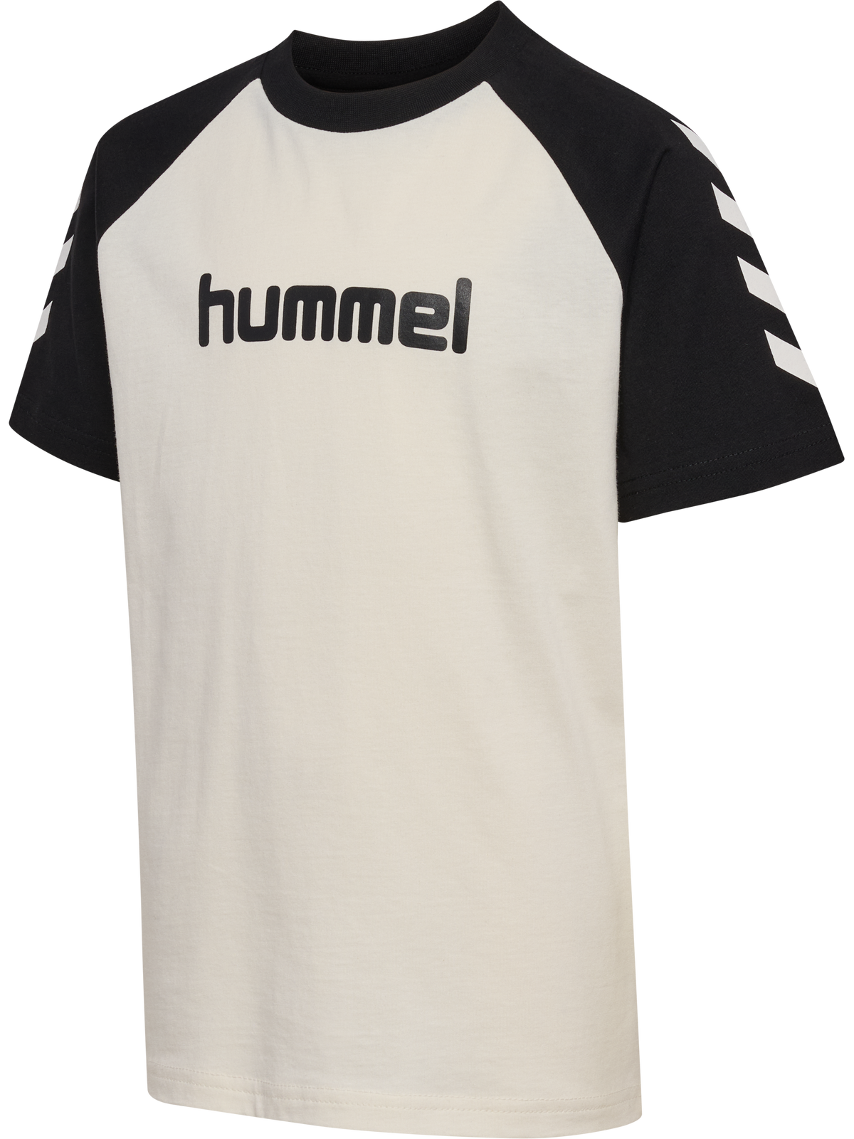 hummel Jr Logo T-shirt S/S Marshmallow/Black