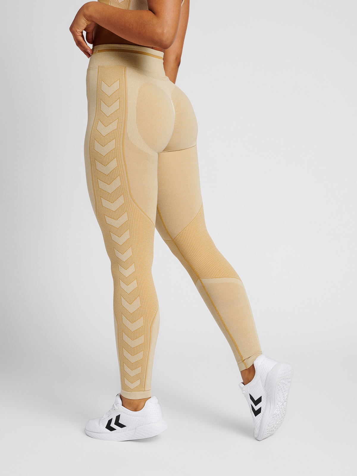 hummel Mt Lulu Seamless Scrunch Tights Curds & Whey Melange
