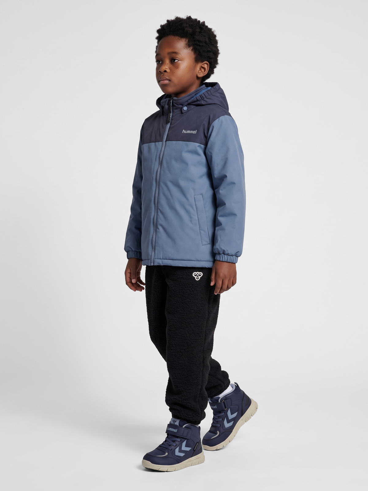 hummel Jr Block Jacket Wp Flint Stone