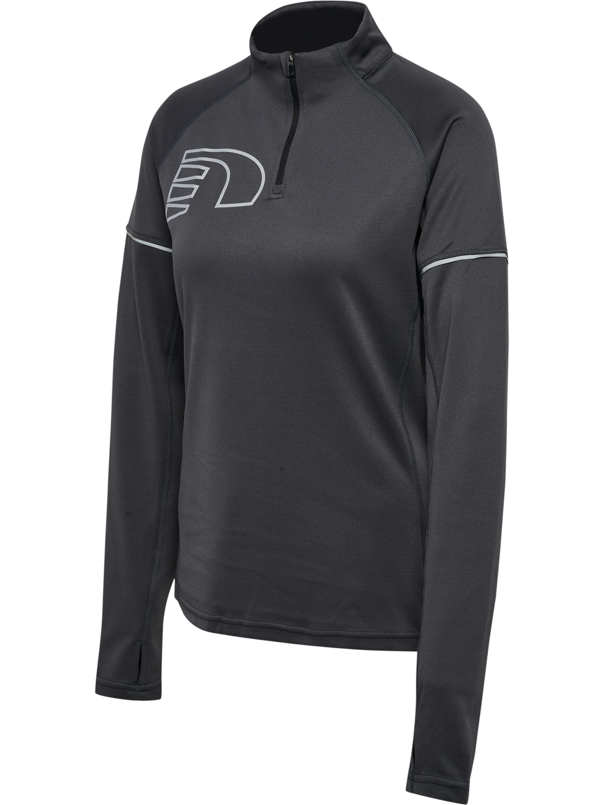 Newline Core Zip Neck Shirt Titanium