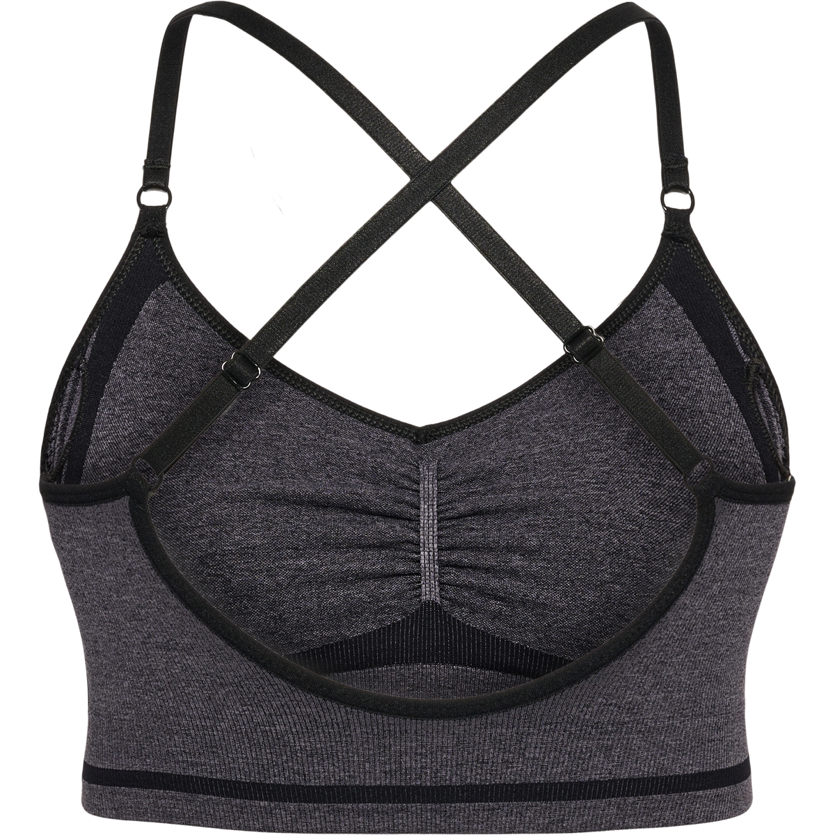 hummel Mt Lulu Seamless Scrunch Bra Black Melange