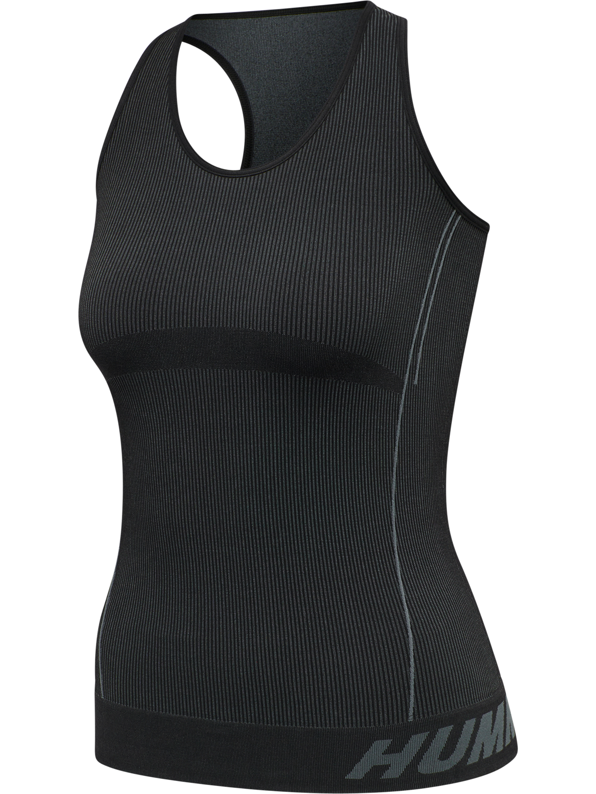 hummel Te Christel Seamless Top Black/Asphalt Melange