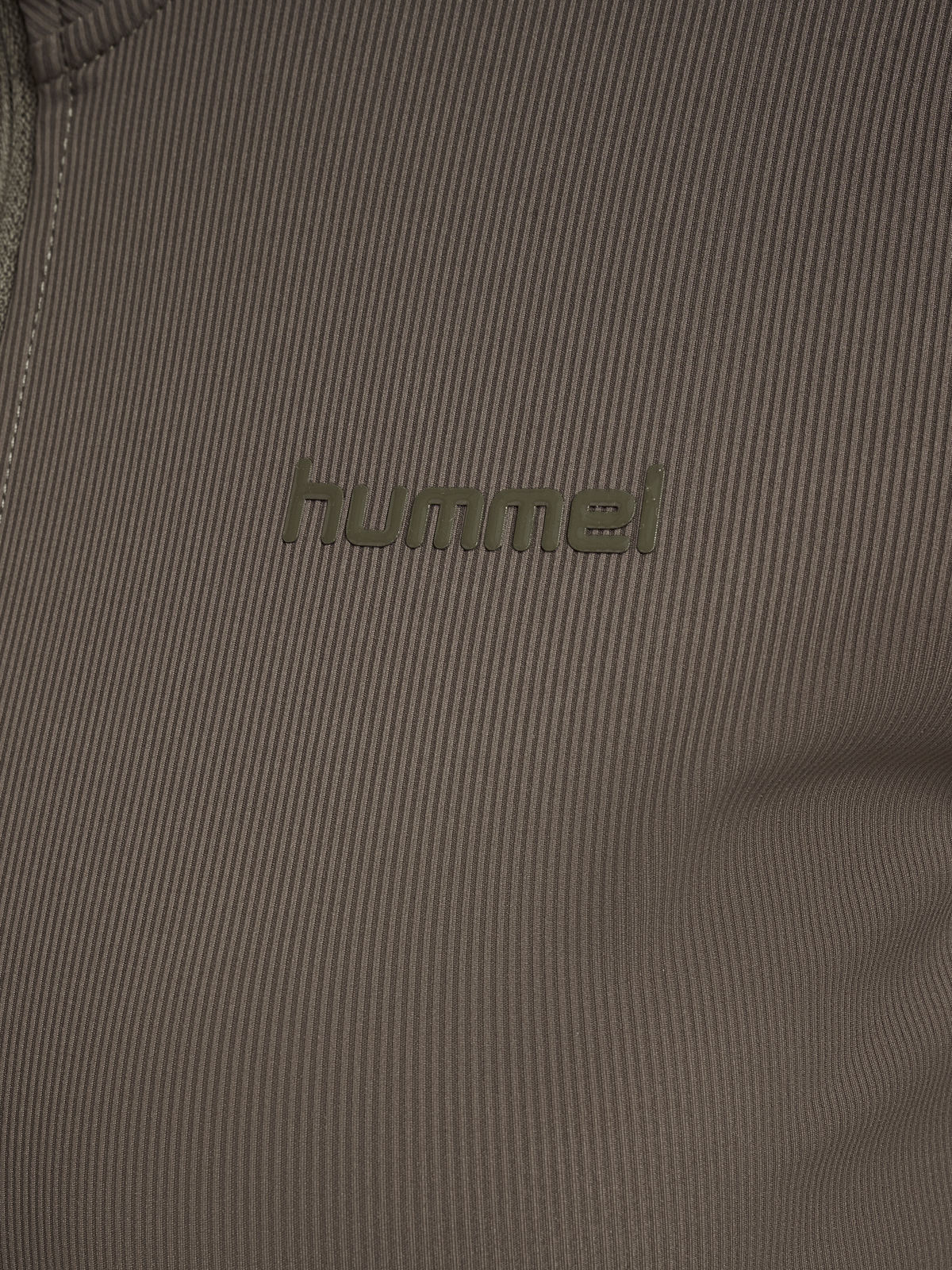 hummel Prima W Rib Zip Blouse Major Brown