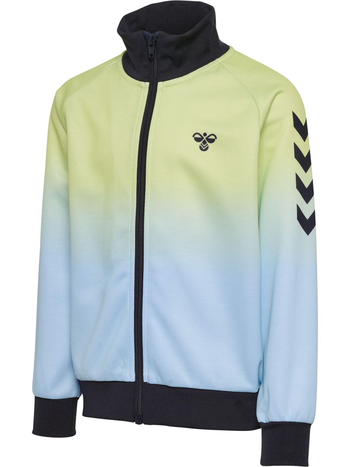 hummel Jr Gradient Track Suit Shadow Lime/Black