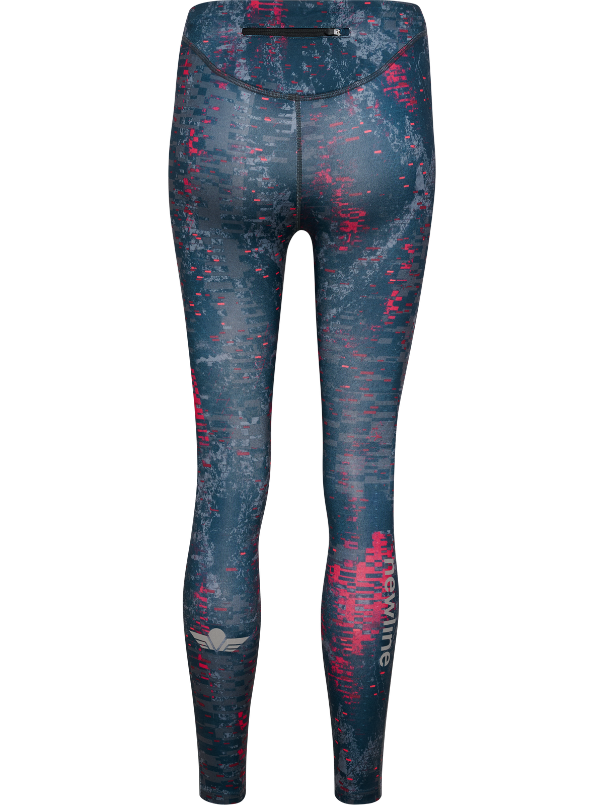 Newline Black Printed Warm Tights Printed