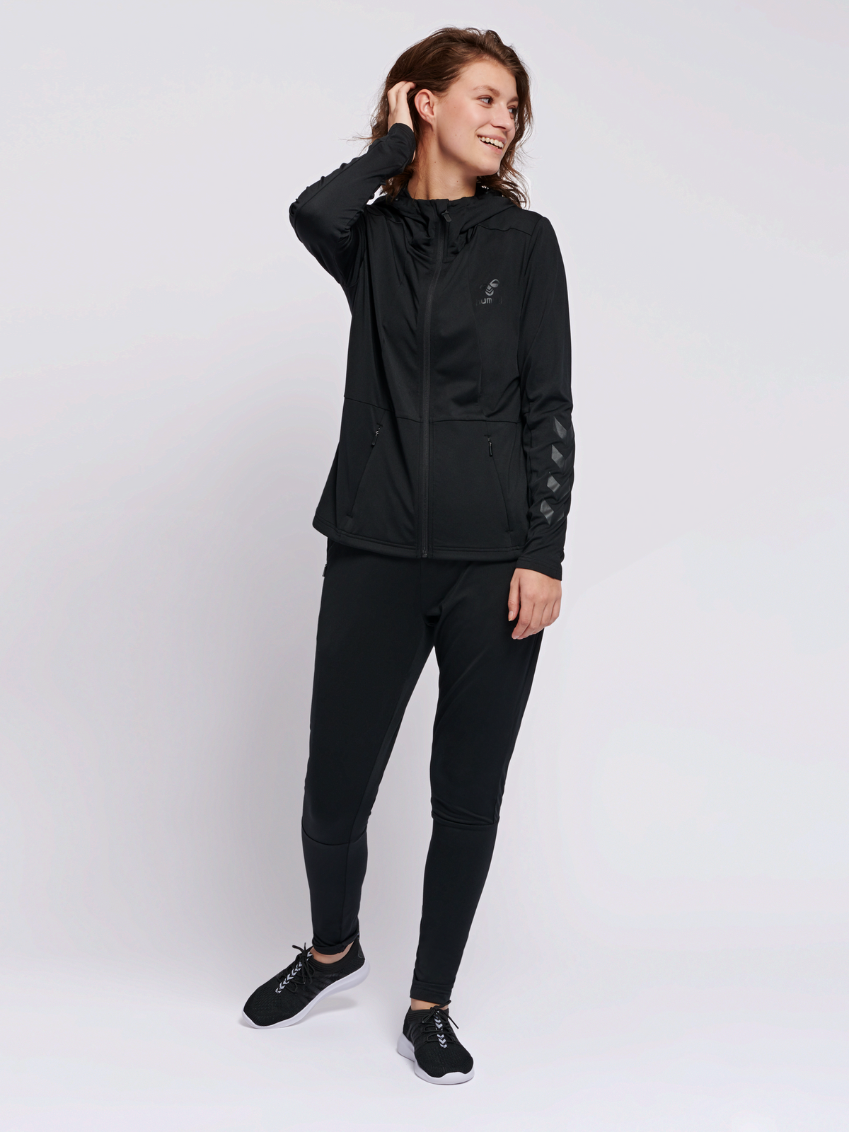 hummel Selby Zip Hoodie Black