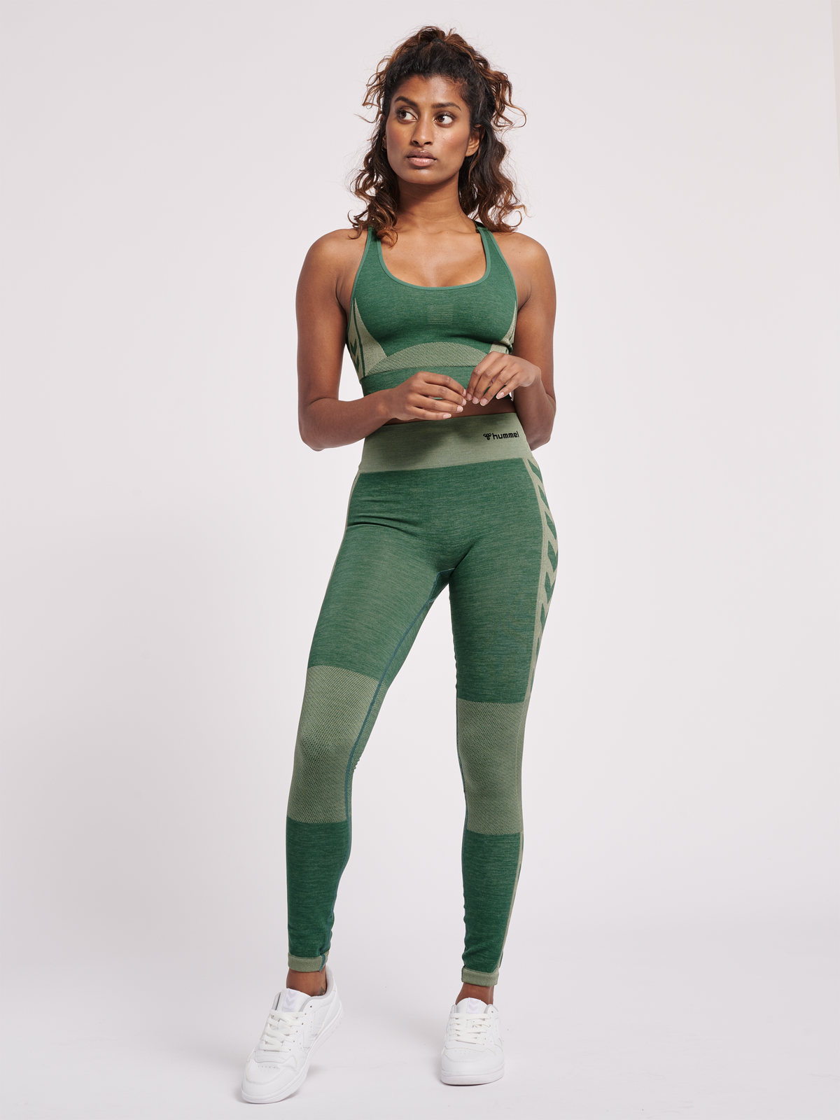 hummel Clea Seamless Sports Top Laurel Wreath/Lily Pad Melange