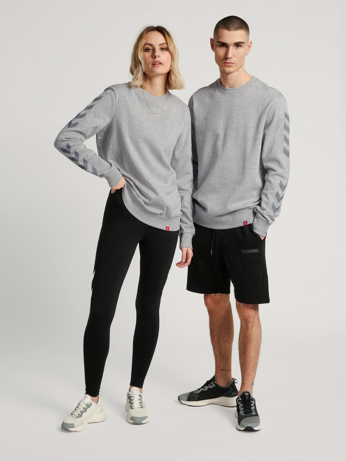 hummel Legacy Chevron Sweatshirt Grey Melange