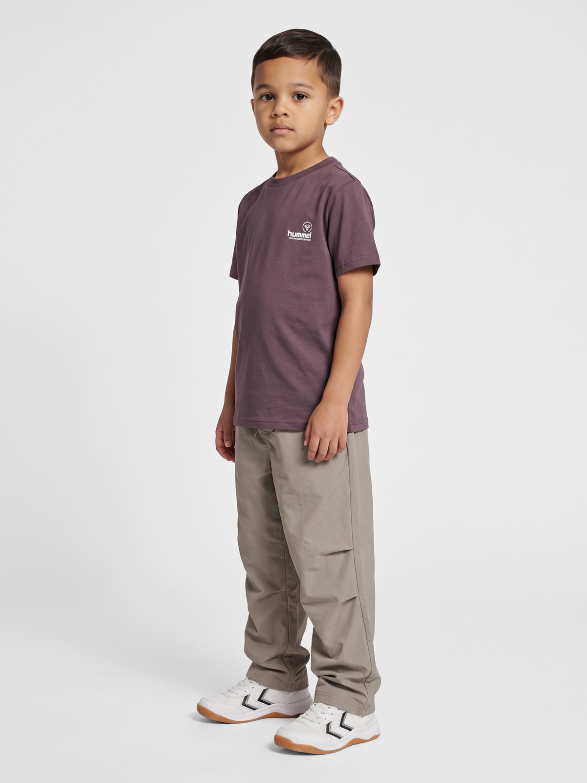 hummel Jr Reg Graphic T-shirt S/S Black Plum