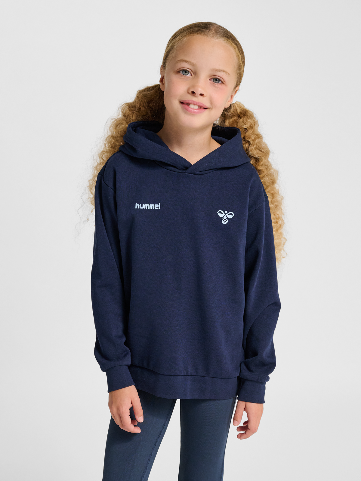 hummel Jr Graphic Hoodie Dress Blues