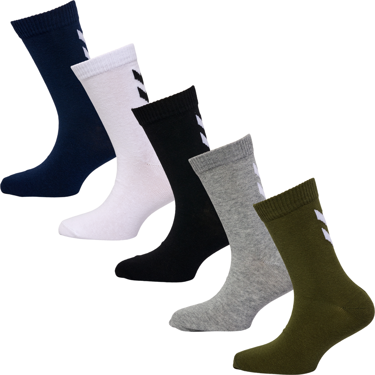 hummel Make My Day Sock 5-PACK Dark Olive