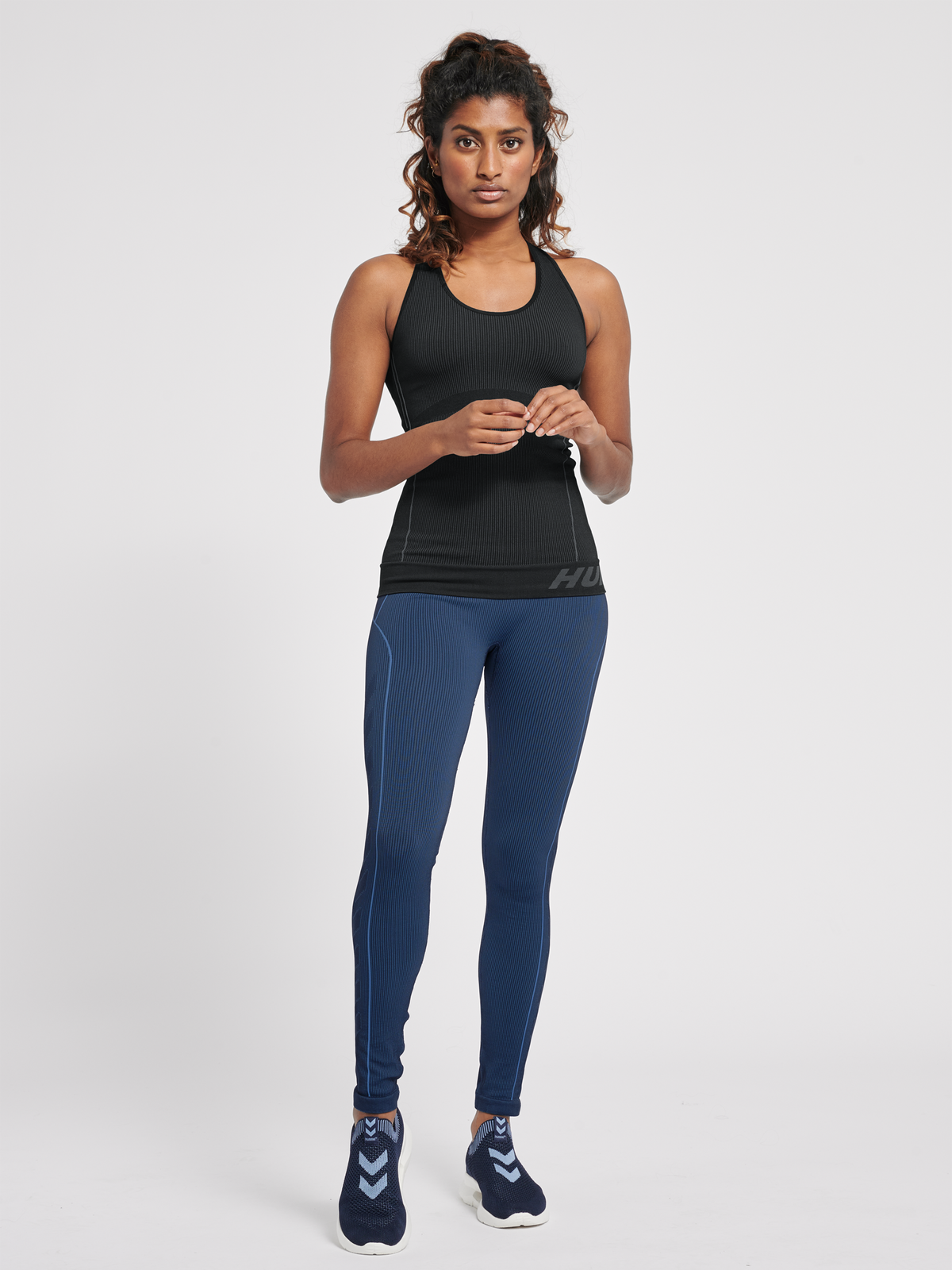 hummel Te Christel Seamless Top Black/Asphalt Melange