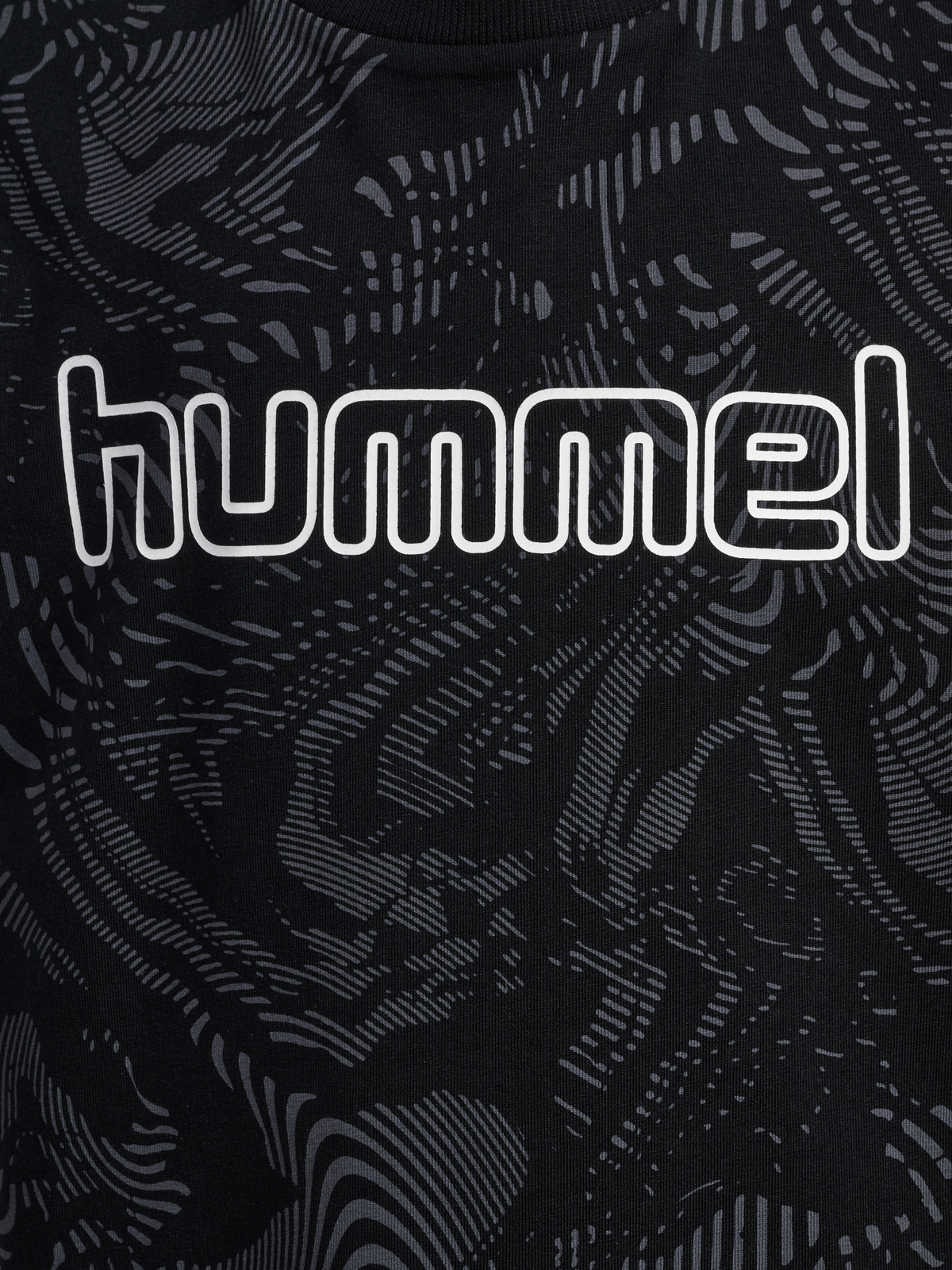 hummel Jr Aop Logo T-shirt Black