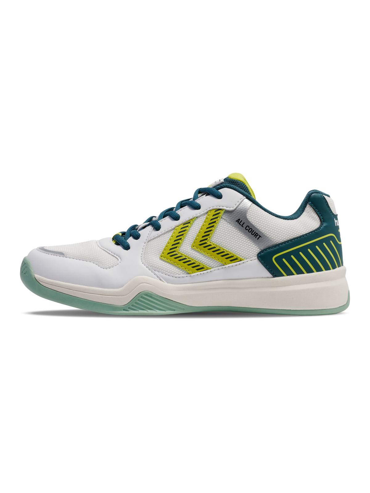 hummel All Court White/Green/Yellow