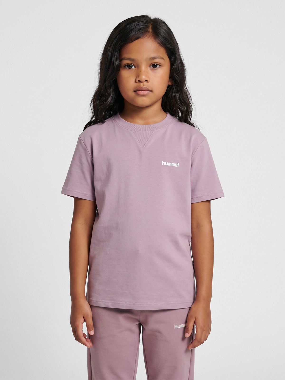 hummel Jr Light Sweat T-shirt S/S Sea Fog