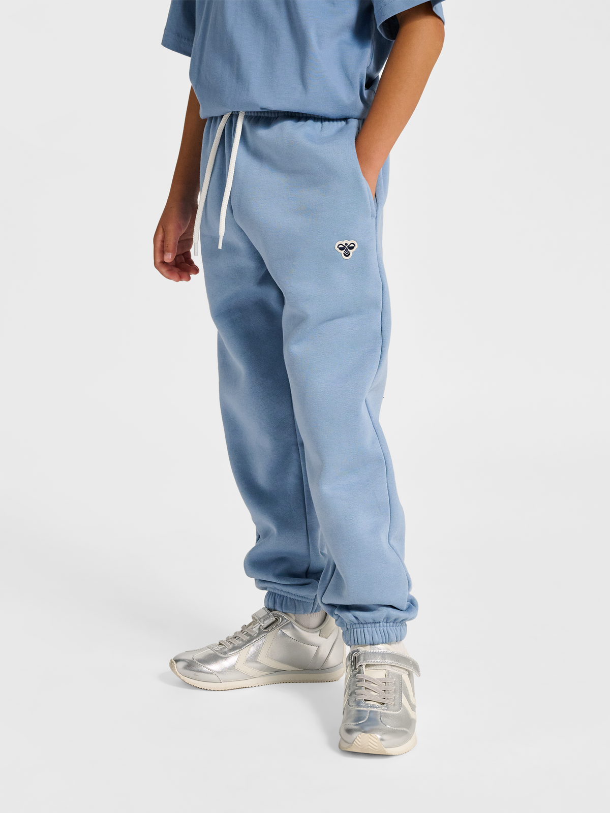 hummel Jr Loose Sweatpants Bee Faded Denim