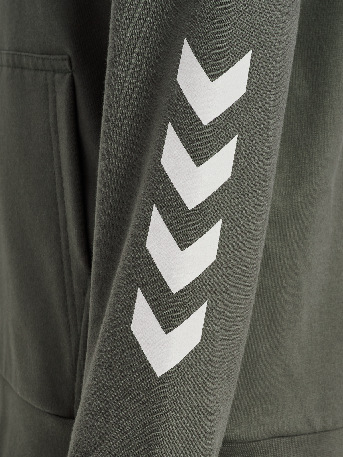hummel Jr Reg Logo Hoodie Castor Gray