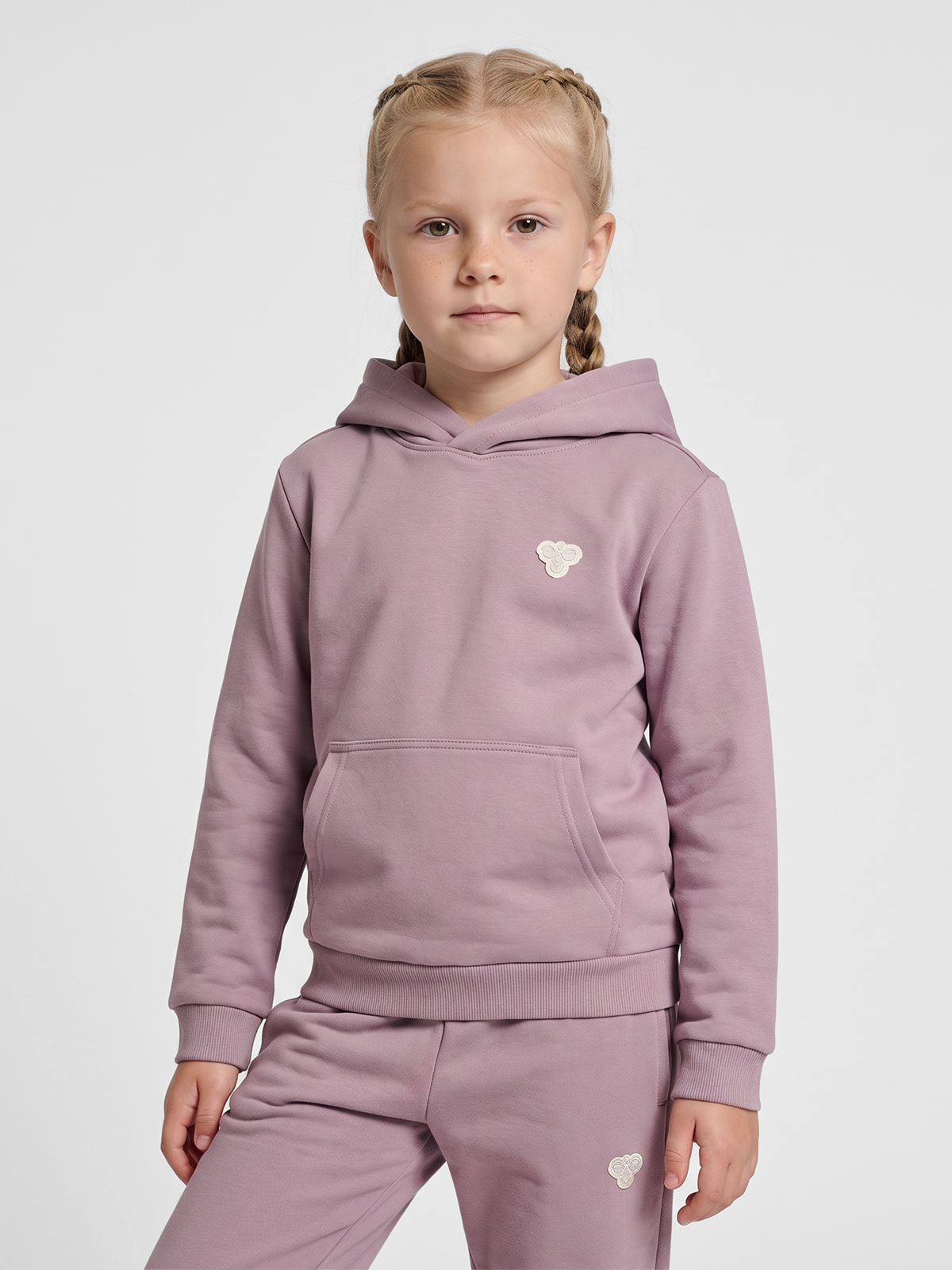 hummel Jr Loose Hoodie Bee Sea Fog