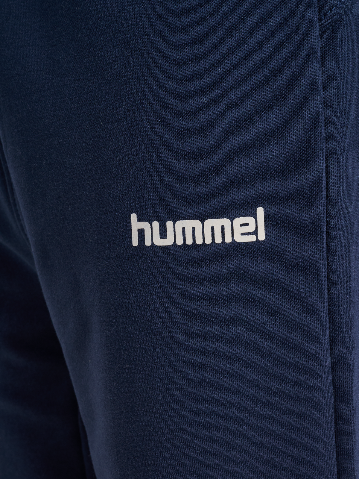 hummel Jr Reg Logo Adj Waist Pants Dress Blues