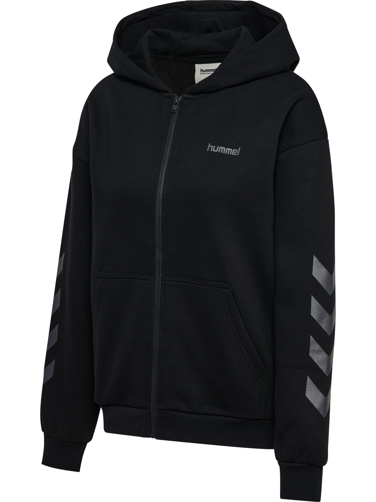 hummel Keeper Chevron W Zip Hoodie Black