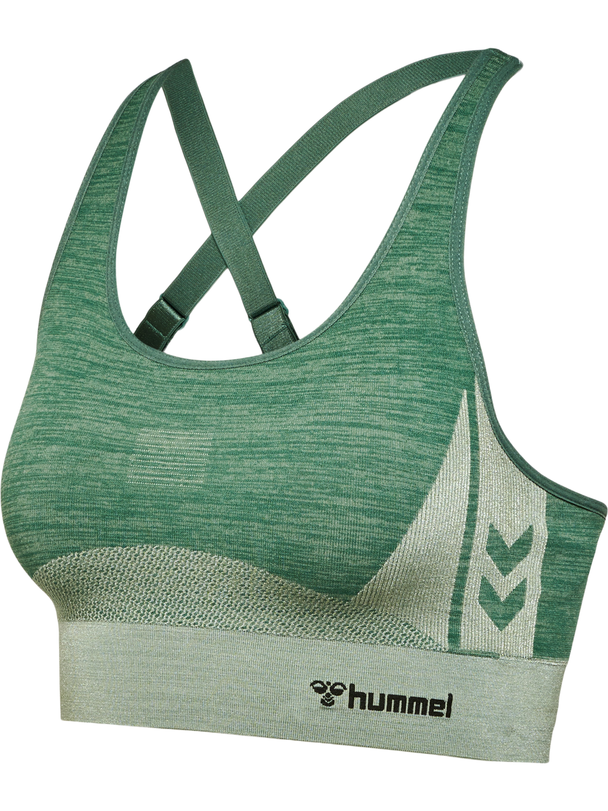 hummel Clea Seamless Sports Top Laurel Wreath/Lily Pad Melange