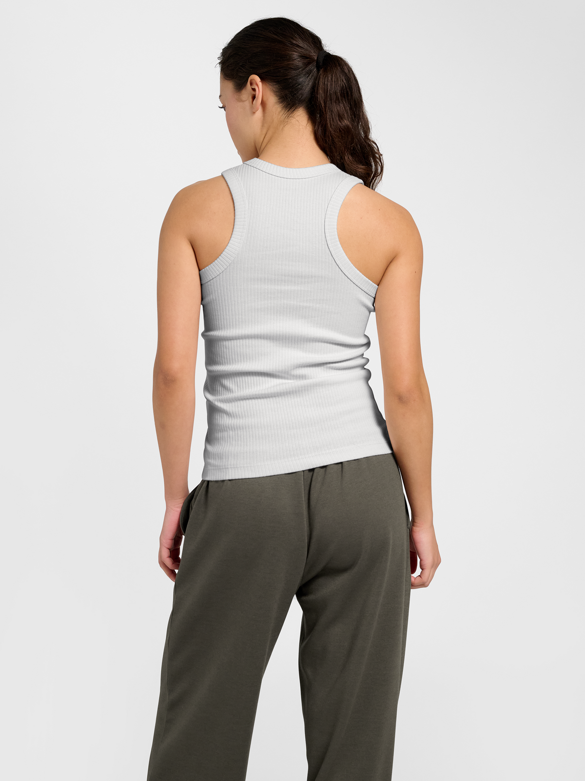 hummel Foundation Rib Tank Top Blanc De Blanc