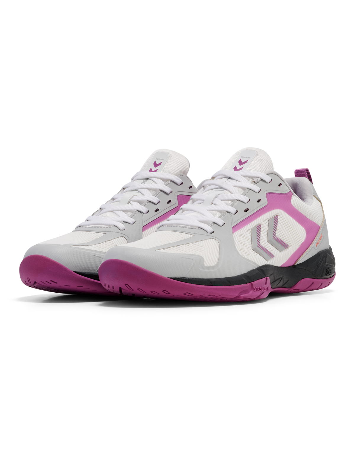 hummel Speed Court Bright White/Cattleya Orchid