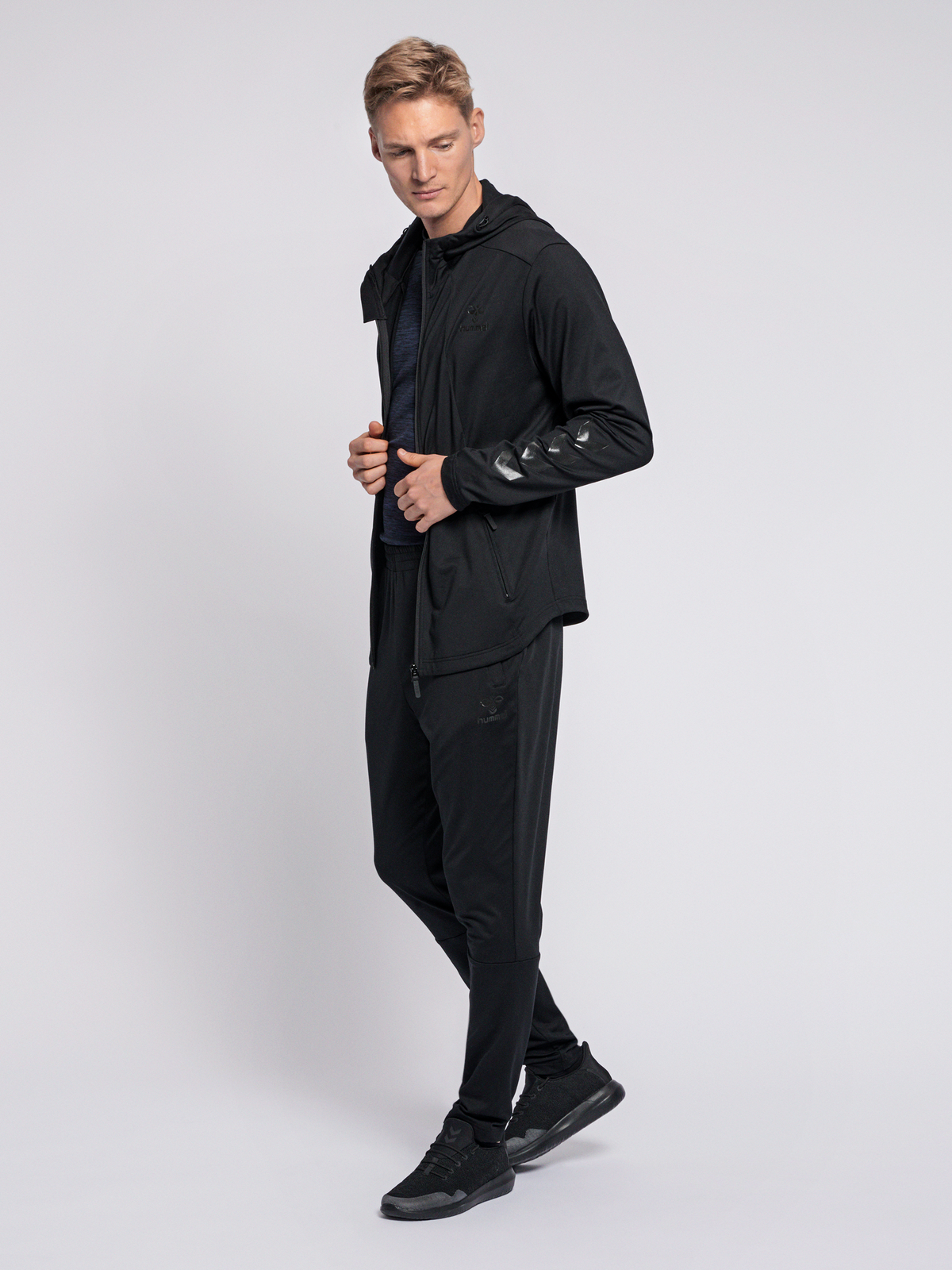 hummel Aston Zip Hoodie Black