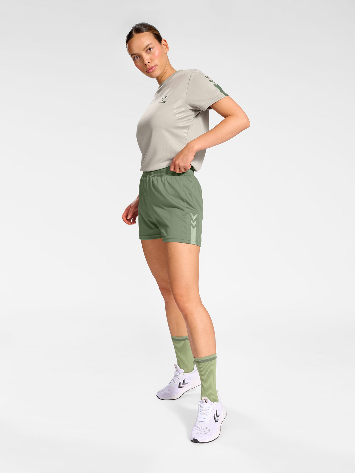 hummel Active Pl Shorts Woman Sea Spray