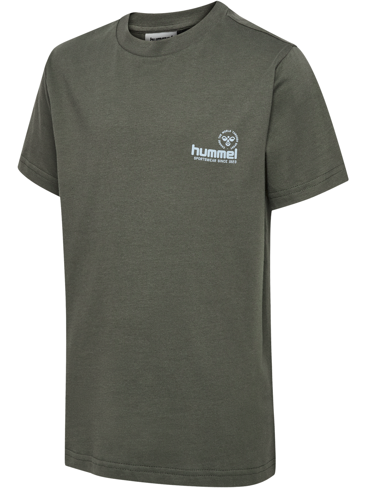 hummel Jr Reg Graphic T-shirt S/S Castor Gray