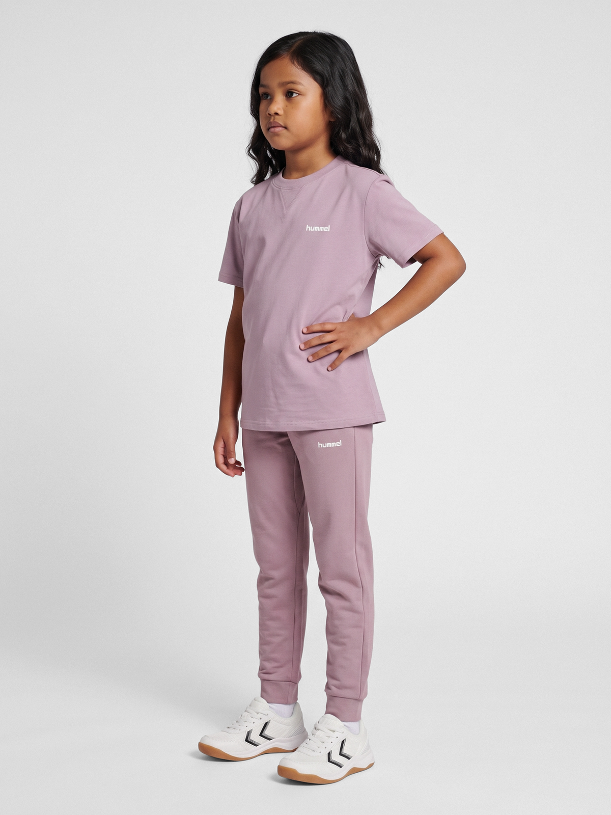 hummel Jr Light Sweat T-shirt S/S Sea Fog