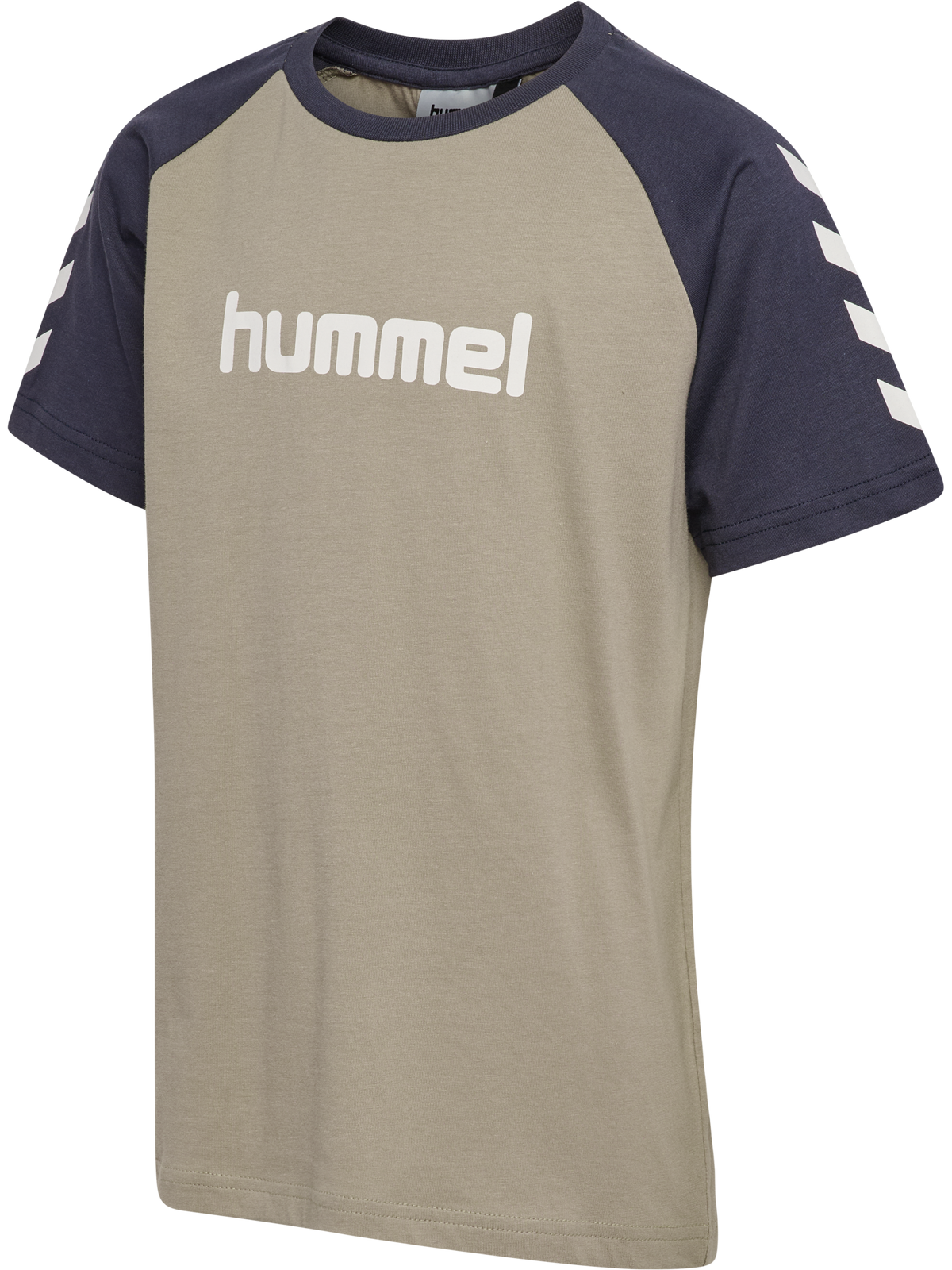 hummel Jr Logo T-shirt S/S Vintage Khaki