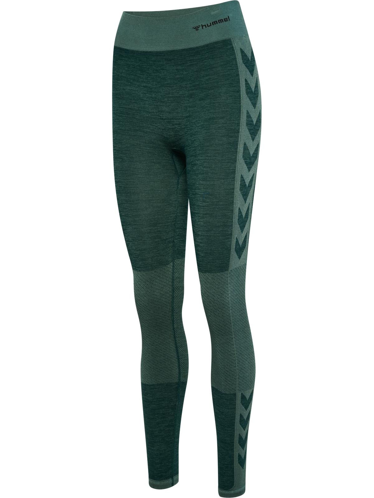 hummel Clea Seamless Mid Waist Tights Green Gables/Garden Topiary Me