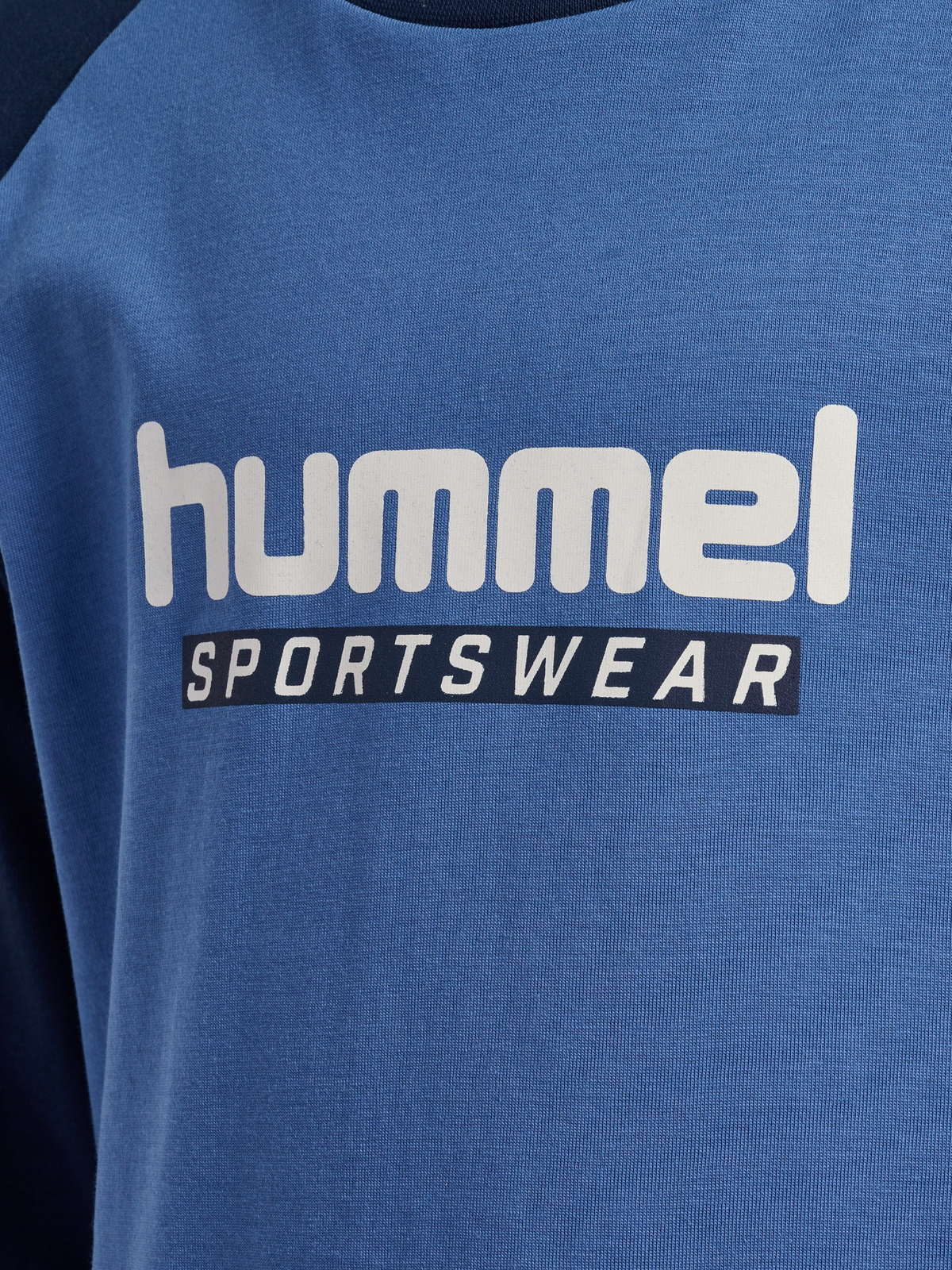 hummel Jr Logo T-shirt L/S Dutch Blue