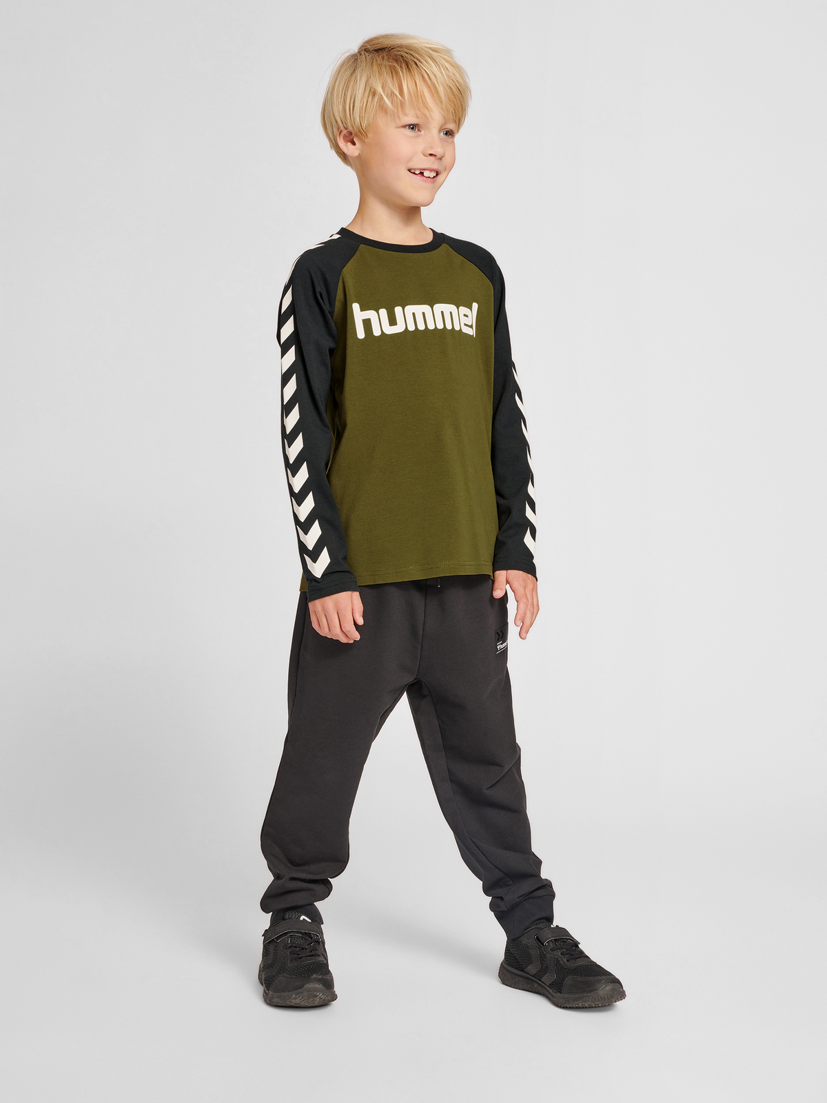 hummel Boys T-shirt L/S Dark Olive