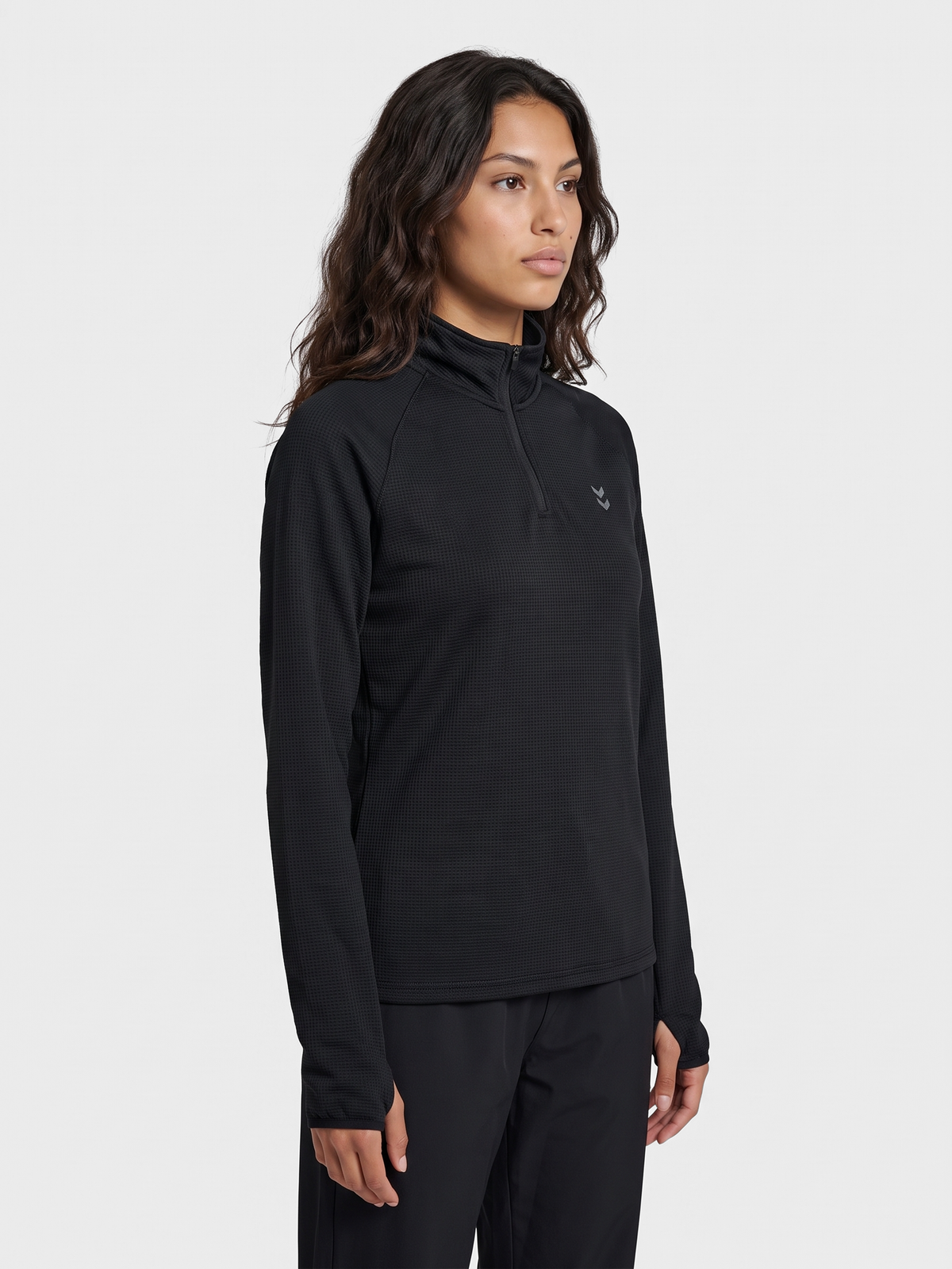 hummel Pulse W Half Zip Midlayer Black