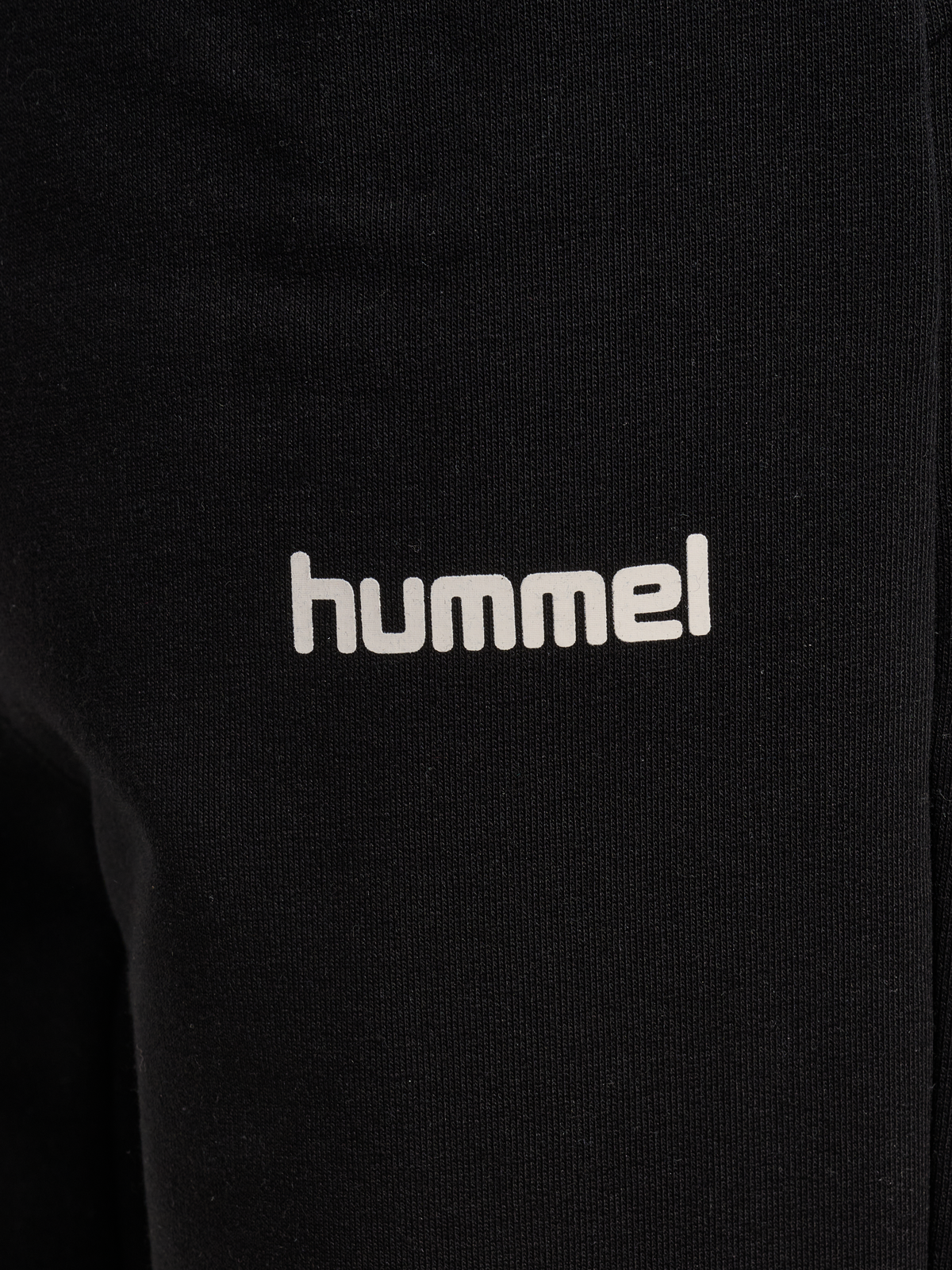 hummel Jr Reg Logo Adj Waist Pants Black