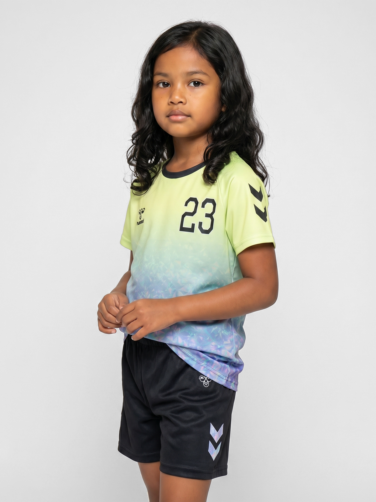 hummel Shimmer T-shirt S/S Shadow Lime/Black