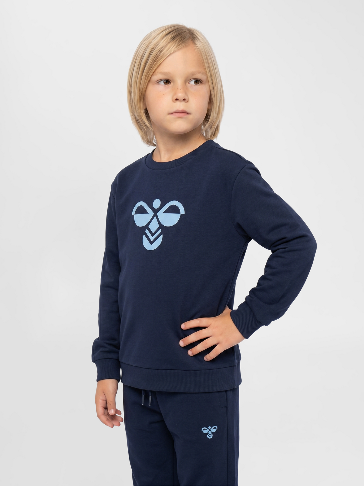 hummel Jr Reg Tukas Sweatshirt Dress Blues/Flint Stone