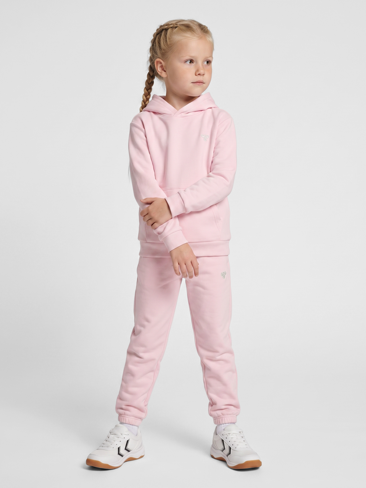 hummel Jr Loose Hoodie Bee Pale Lilac
